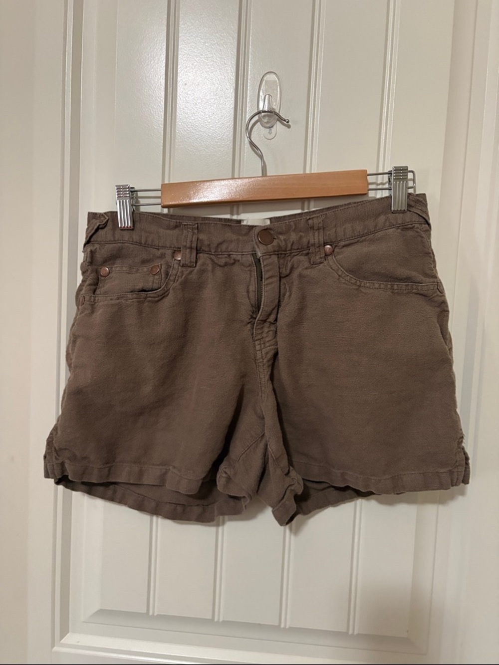 Dylan‎ Women’s Casual green/Brown linen blend Shorts